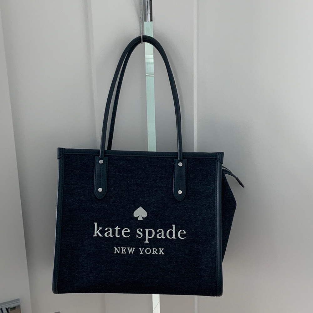 Kate Spade Navy Blue denim Tote Bag